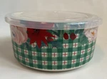 Pioneer Woman Wishful Winter Stoneware 4.9" Food Storage Container W/lid. Fixed Price $24.99.