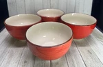 Vtg Royal Norfolk Stoneware Deep Soup Cereal Bowls Ceramic 5.5" Dia Set 4. Fixed Price $44.79.
