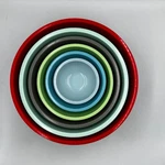 Martha Stewart Collection Melamine Nesting Mixing Bowls Set Of 6 Multicolor. Fixed Price $62.99.