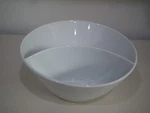 Crate & Barrel Divided Angle Bowl 8 Vegetable Chip Dip 656-723 Porcelain. Fixed Price $25.99.