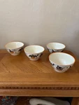 Set Of 4 Eli & Ana Halloween Creep Show Bat Soup Bowls 6" Diameter. Fixed Price $53.00.