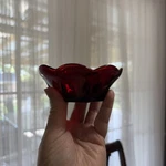 Vintage Anchor Hocking Royal Ruby Red Berry Dessert Fruit Bowl 4.5" Scalloped. Fixed Price $9.99.