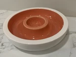 Mcm Loop Chip Dip Ceramic Bowl -designer Hans-aichen For Ideas- Coral. Fixed Price $40.00.