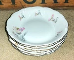 (6) Antique Edelstein Bavaria Salad Bowls Irish Rose Hand Painted Mint 21615. Fixed Price $29.99.