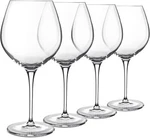 Luigi Bormioli Crescendo Wine Glasses Set Of 4, 22.25 Oz Curved Bowl Shape. Fixed Price $49.99.