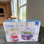 Lock & Classic 5PC Food Storage Set Clear Plastic Snap Lid 350ML-860ML. Fixed Price $20.00.