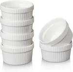 6 Pack 1.5 Oz Mini Ramekins Tiny Porcelain Dipping Sauce Cups Bowls. Fixed Price $17.99.