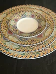 Vintage Christopher Stuart Optima Fine China #HK214 Sw Vibe Boho Stunning Set. Fixed Price $174.95.