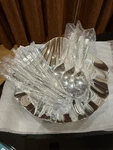 Nambe Sea Shell Serving Bowl 13 Wei Young MT0686 MT0683 Forks S4 7566 Dazzle 3PC. Fixed Price $150.00.