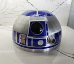 Disney Parks Star Wars Galaxy Edge R2-D2 Droid Head 10" Metal Serving Bowl. Fixed Price $74.98.
