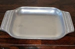 Wilton Armetale Flutes & Pearls Toaster Oven 9.75" Bowl Tray Handle 272045. Fixed Price $64.00.