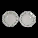 Mikasa L9405 Bali Hai Younger Than Springtime 9.25" Rimmed Soup Bowls No Chips. Fixed Price $18.38.