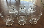 Presence Clear Individual Trifle Bowls Mini Footed Anchor Hocking Set Of 6. Fixed Price $30.00.