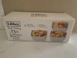 Libbey Just Tasting 12 Piece White Ceramic Bowls Original Box. Fixed Price $16.99.