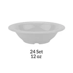 24 Pack 12 Oz Disposable Soup & Salad Bowls 7" Round White Party Catering. Fixed Price $60.20.