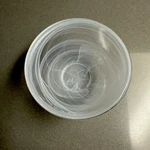 Badash Crystal White Swirl Art Glass Bowl 6 Hand Painted Made Turkey. Fixed Price $24.99.