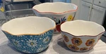 The Pioneer Woman Flea Market Nesting Bowls Set Of Different Sizes. CERP3-872. Fixed Price $30.00.