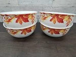 Autumn Maple Leaf & Acorn Soup Cereal Stoneware Bowl Royal Norfolk Set Of 4. Fixed Price $19.86.