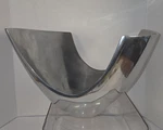 Ihi Made India Vintage Large Aluminum Abstract Fruit Bowl-salad Bowl-art Deco. Fixed Price $42.00.