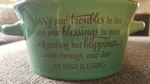 Jozie Irish Blessing Stoneware Brown/green Soup Mug Bowl With Lid Spoon Nib. Fixed Price $14.99.