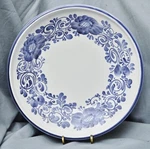 Bowl Gmundener Ceramic, Rustic Flower Decor, Blue, Hand-painted, 24 Cm. Fixed Price $46.71.