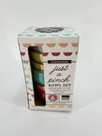 Now Designs Pinch Bowl Set 6PC 2OZ Stoneware Multicolor Kitchen Prep. Fixed Price $11.69.