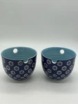 Tag Daisy Blue 4" Noodle Bowls (no Chopsticks) (set Of 2). Fixed Price $16.00.