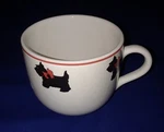 Cook Line Paris Scottish Terrier Scottie Dog Red Bow Mug/cup Euc. Fixed Price $16.40.