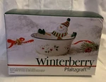 Pfaltzgraff Winterberry Red White Green Snowman Ceramic All Purpose Bowl 7". Fixed Price $24.99.