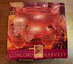 Gibson Concord Harvest Punch Bowl Set 27 Pieces Services For 12 Glass. Fixed Price $26.99.