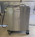 Used Lakeside 7511 10-1/4" Dia. Mobile Convection Heated Plate Dispenser. Fixed Price $1000.00.