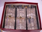 Vintage Jay Cristal Hand Cut Lead Crystal Old Fashion Rock Glasses Italy X6 Set. Fixed Price $59.95.