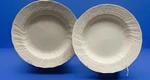 Mikasa Renaissance White Set Of 2 Large Rim Soup Bowls 9 3/8". Fixed Price $32.00.