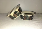 Arabia Of Finland Ruija Troubadour Rim Fruit/dessert Bowls Set Two 5 1/4". Fixed Price $45.00.
