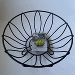 Spectrum Leaf Fruit Bowl Black Metal. Fixed Price $6.00.