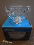 Hershey's Kisses Rimmed 6" Crystal Candy Bowl By Godinger New Original Box. Fixed Price $23.99.