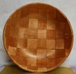 Big Weaved Wooden Bowls 4" 18"- Dishwasher/toxic Safe. Tag 785M. Fixed Price $23.99.
