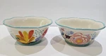 Two 2 The Pioneer Woman Celia Cereal/ Soup Bowls Stoneware Scalloped Edge 6.5 In. Fixed Price $15.14.