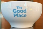 The Good Place Official Promotional Soup / Cereal Bowl Kristen Bell Ted Danson. Fixed Price $24.50.