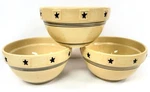 3 Black Star By Park Designs Stoneware China 6" Cereal Bowls. Fixed Price $39.99.