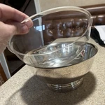 Gorham Original 9 Inch Bowl Liner YC781 Silverplate Footed Vguc. Fixed Price $22.00.