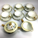 Pt Tirschenreuth Coffee Cups Sauces Creamer Sugar Vintage Bavaria Mayfair 4243. Fixed Price $58.94.