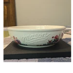 Mason Craft & More Floral Ceramic Round Bowl White Dishwasher Microwave Safe. Fixed Price $20.95.