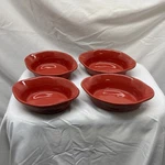 Rachael Ray Set Of 4 Red Stoneware 12OZ Ramekin Baking Dishwasher Microwave Safe. Fixed Price $21.99.