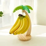 Wooden Banana Hanging Rack With Hook Decorative Kitchen Fruit Holder. Fixed Price $9.99.