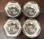Heritage Hall Cereal Bowls Pennsylvania Fieldstone Design 4411 Set Of (4). Fixed Price $51.30.