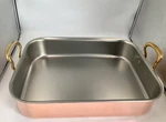 Mauviel Copper Roasting Pan With Brass Handles, 15.7 X 11.8-IN. Fixed Price $699.96.