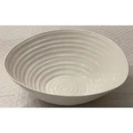 Portmeirion Sophie Conran 13" Salad Bowl White 422391 Ribbed Modern Porcelain. Fixed Price $33.97.