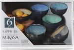 Mikasa Sapphire Stoneware Bowls Set Of 6 Dishwasher & Microwave Safe. Fixed Price $49.99.