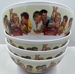 Coke Coca Cola Melamine Bowls 2002 Beach Party Set Of 4 Cereal. Fixed Price $24.99.